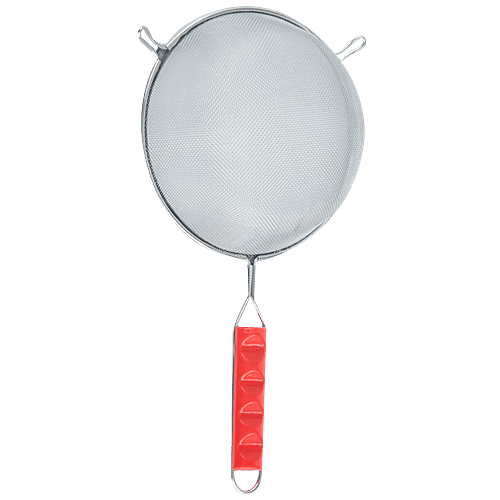 Elephant  Soup/Juice Strainer With Red Handle - Steel, 12 cm, 1 pc  