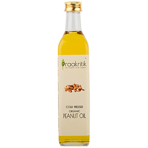 Buy Praakritik Organic Peanut Oil Cold Pressed Online at Best Price