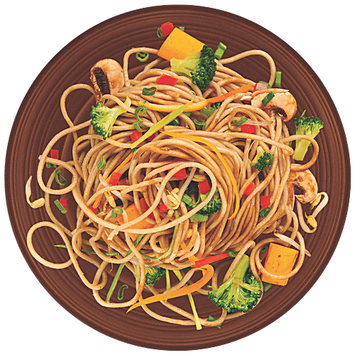 Ching's Secret Just Soak - Whole Wheat Hakka Noodles, 98% Atta, 600 g  