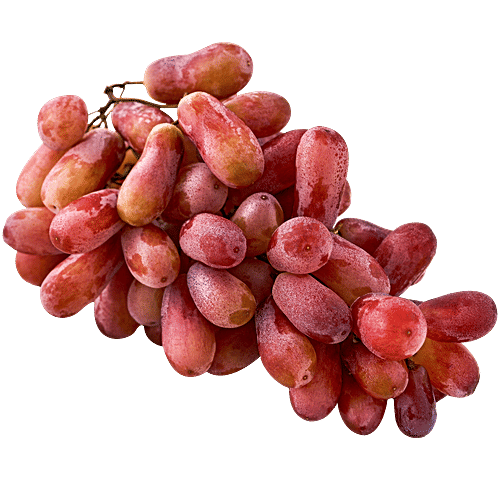 fresho! Crimson Grapes - Seedless, 1 Pack (Approx 500 g) 