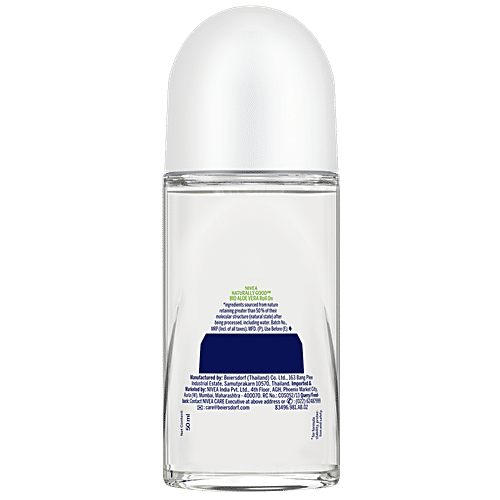 Nivea Naturally Good Deodorant Roll On - Bio Aloe Vera With Natural Fresh Skin Feel, 50 ml  