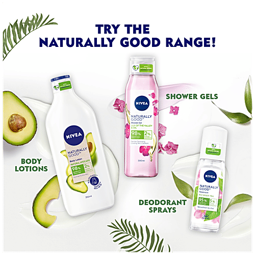 Nivea Naturally Good Deodorant Roll On - Bio Aloe Vera With Natural Fresh Skin Feel, 50 ml  