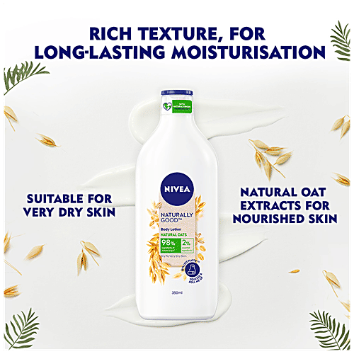 Nivea Naturally Good Body Lotion - For Dry To Very Dry Skin With No Parabens, Natural Oats, 200 ml  