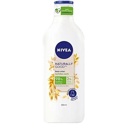 Nivea Naturally Good Body Lotion - For Dry To Very Dry Skin With No Parabens, Natural Oats, 200 ml  