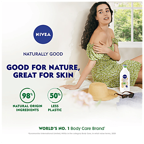 Nivea Naturally Good Body Lotion - For Dry To Very Dry Skin With No Parabens, Natural Oats, 350 ml