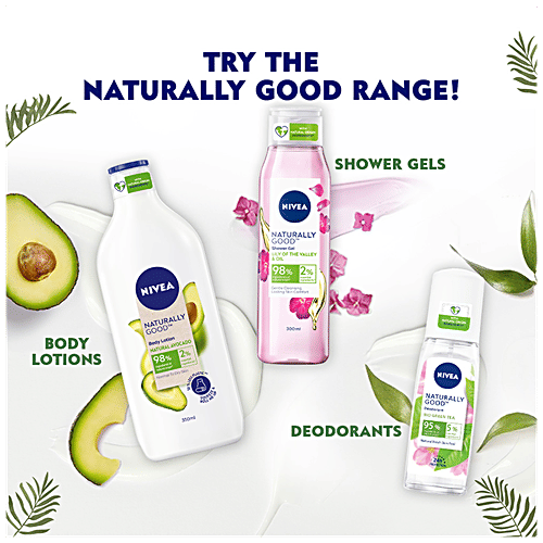 Nivea Naturally Good Body Lotion - For Dry To Very Dry Skin With No Parabens, Natural Oats, 350 ml