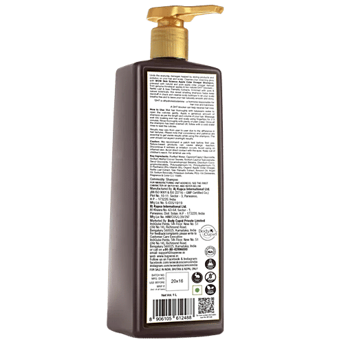 Wow Skin Science Apple Cider Vinegar Shampoo - Gentle & Natural, Restores Shine, Smoothness, No Parabens, pH Balances, 1 L  