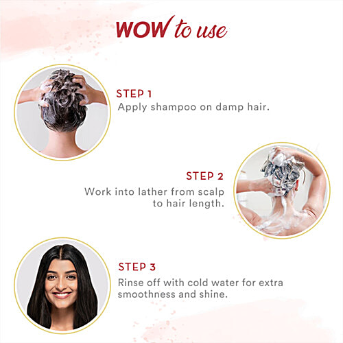 Wow Skin Science Apple Cider Vinegar Shampoo - Gentle & Natural, Restores Shine, Smoothness, No Parabens, pH Balances, 1 L  