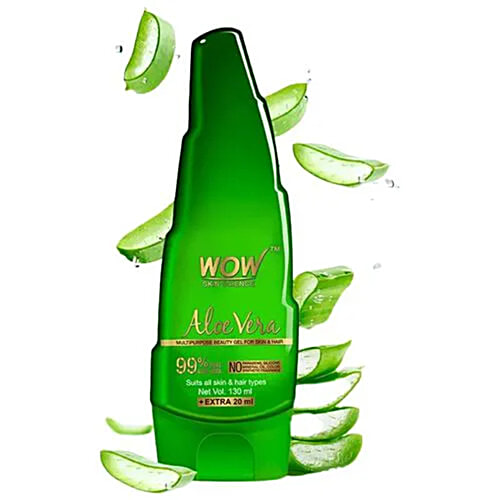 Wow Skin Science Aloe Vera Gel - Multipurpose For Skin & Hair, 60 ml  