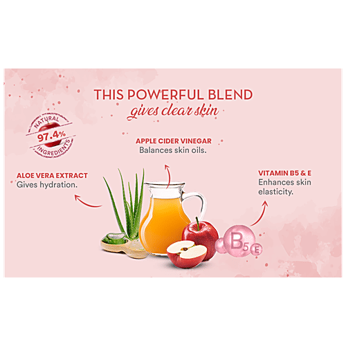 Wow Skin Science Apple Cider Vinegar Foaming Face Wash With Built-in Face Brush For Deep Cleansing, 150 ml