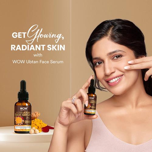 Wow Skin Science Ubtan Face Serum - Oil Free, Anti-tanning, Rejuvenating, Radiance Boosting, 30 ml  