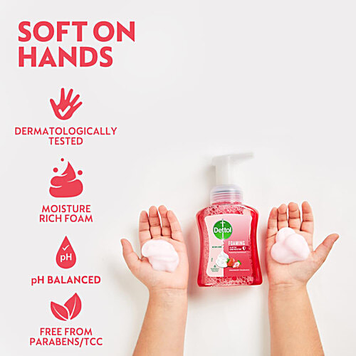 Dettol Strawberry Fragrance Foaming Handwash, 250 ml