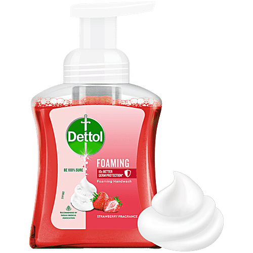 Dettol Strawberry Fragrance Foaming Handwash, 250 ml