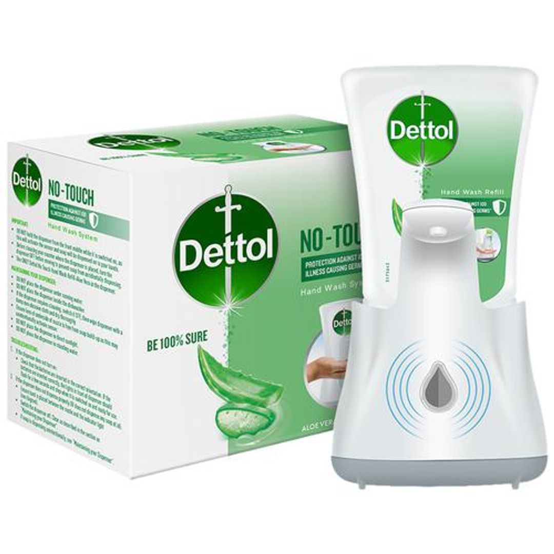 Dettol Dettol No Touch Handwash Kit, 2 pcs (Device Set + 250 ml Refill)