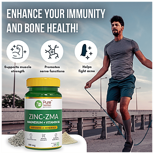 Buy Pure Nutrition ZincZMA tablets for Men & Women to Boost Immunity