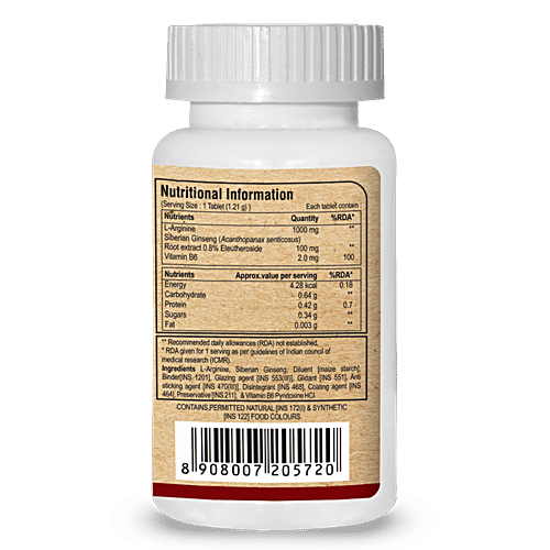 Pure Nutrition L-Arginine Plus Tablet, 60 pcs