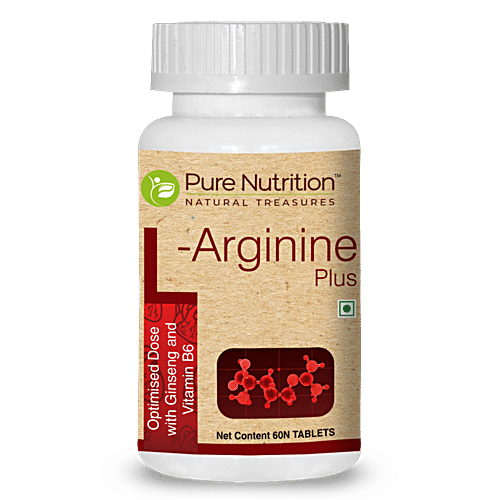 Pure Nutrition L-Arginine Plus Tablet, 60 pcs