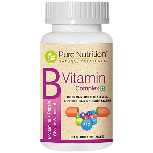 Buy Pure Nutrition Vitamin B Complex Tablet Papain, Choline
