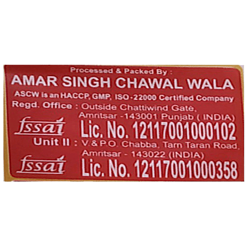 Lal Qilla Tibar Basmati Rice, 5 kg  