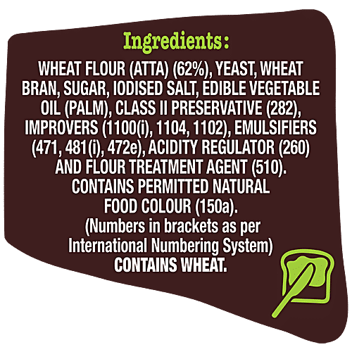 Buy Britannia Whole Wheat Bread 100 Crustless, Rich In Dietary Fibre