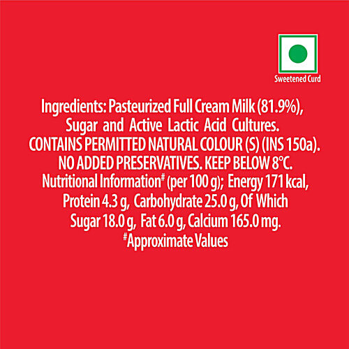 Aashirvaad Svasti Mishti Doi, 80 g Made With Full Cream Milk, No Added Preservatives