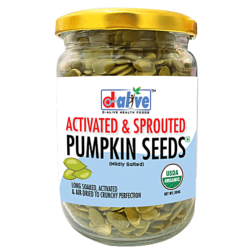 Buy DAlive Activated & Sprouted Pumpkin Seeds Mildly Salted (USDA