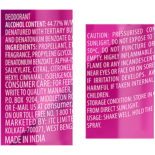 Engage Floral Zest Bodylicious Deo Spray - For Women, 150 ml