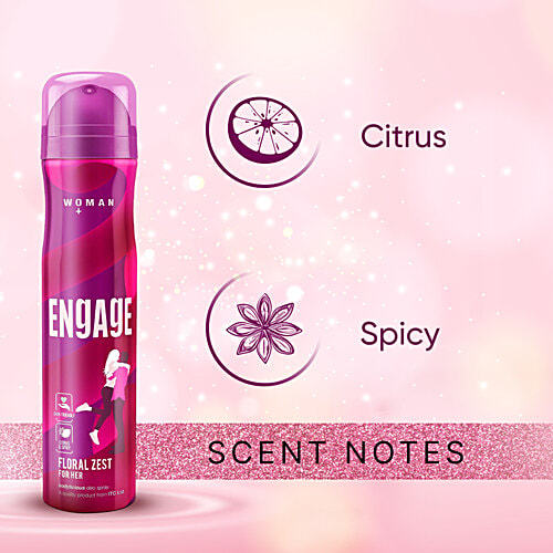 Engage Floral Zest Bodylicious Deo Spray - For Women, 150 ml