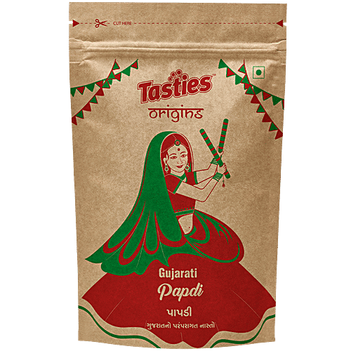 Tasties Origins Gujarati Besan Papdi, 150 g Namkeen 