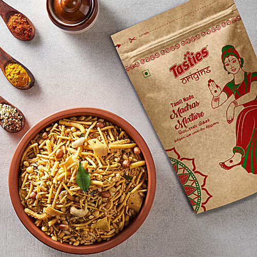 Tasties Origins Tamil Nadu Madras Mixture, 150 g Namkeen