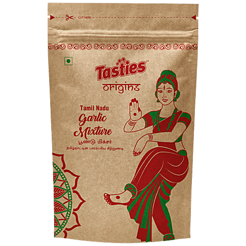 Tasties Origins Garlic / Lahsun Mixture, 150 g Namkeen 