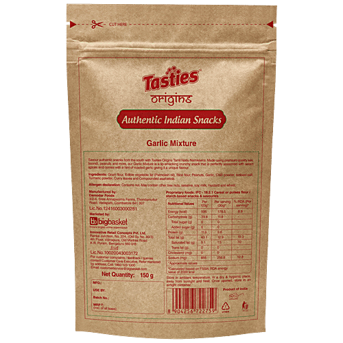 Tasties Origins Garlic / Lahsun Mixture, 150 g Namkeen 