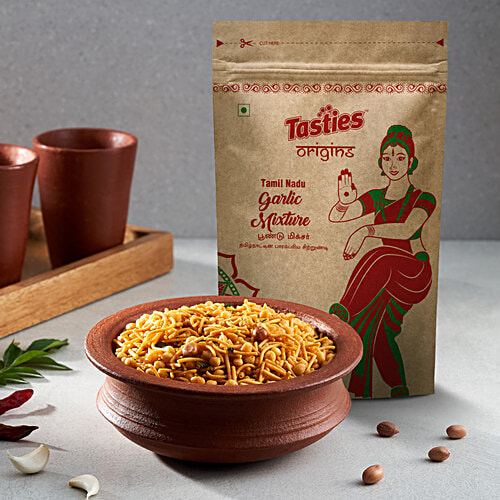 Tasties Origins Garlic / Lahsun Mixture, 150 g Namkeen 
