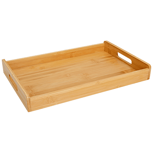 Buy Bamboooz Serving Tray/Platter Bamboo Wood, Large, 14x10 Inches