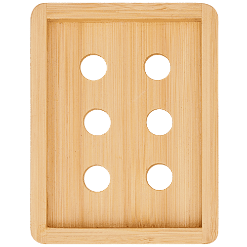 Bamboooz Soap Dish/Case/Tray - Bamboo Wood, 10 cm x 7 cm, 1 pc