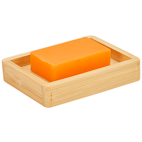 Bamboooz Soap Dish/Case/Tray - Bamboo Wood, 10 cm x 7 cm, 1 pc