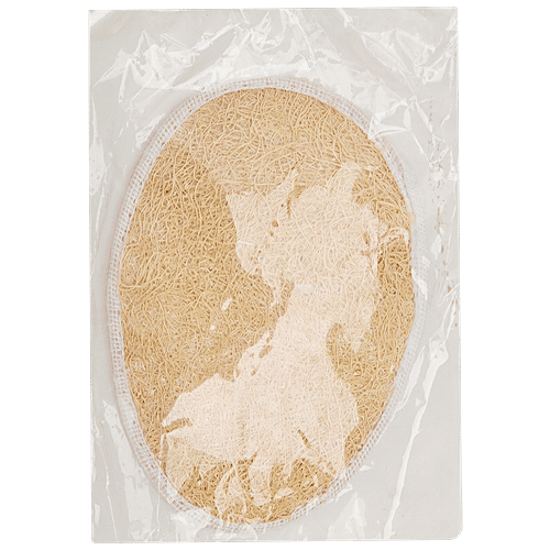 Bamboooz Shower Loofah/Bath Sponge/Natural Scrubber, 2 pcs  