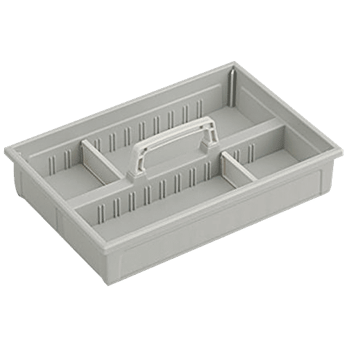 Buy Inomata Multipurpose Storage Box With Compartments & SlideOut Tray