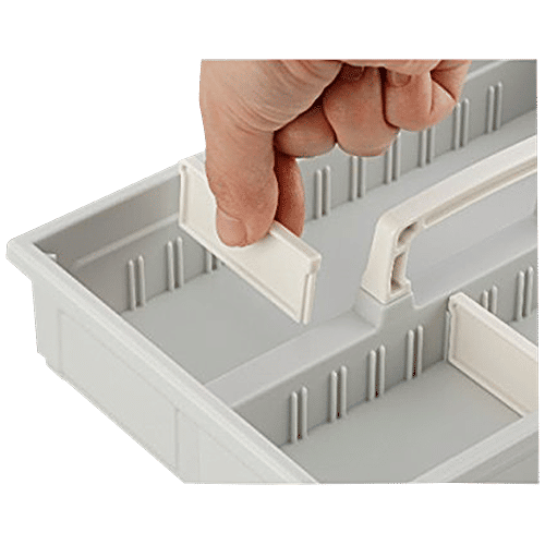 Buy Inomata Multipurpose Storage Box With Compartments & SlideOut Tray