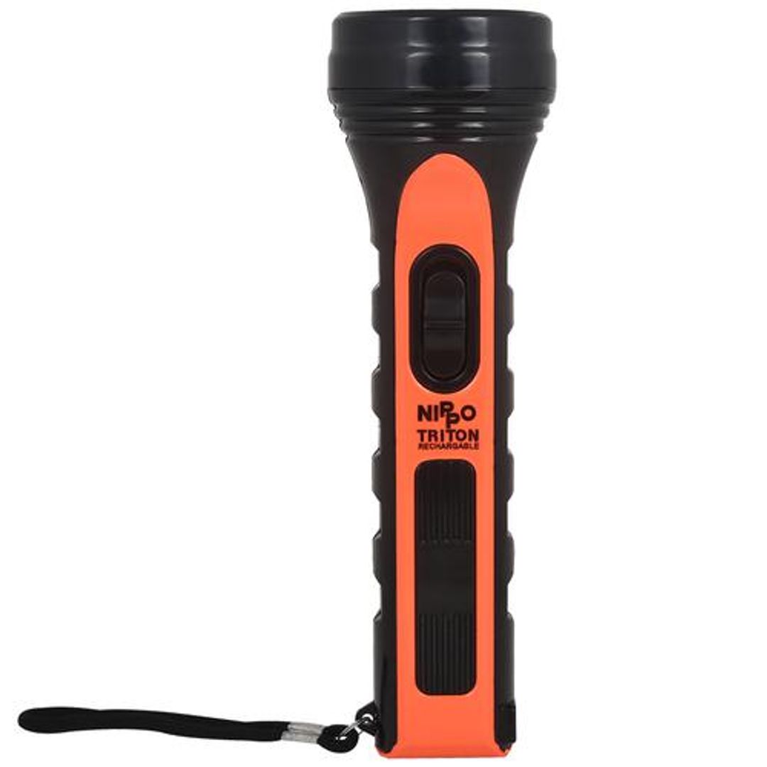 Nippo Rechargeable LED Torch - Plastic, Portable & Light, 1 pc 