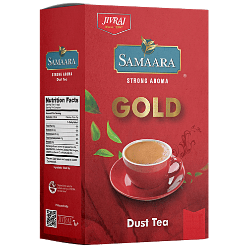 Jivraj Samaara Gold Dust Black Tea - Premium, Strong & Aromatic, Boosts Immunity, 500 g Box 