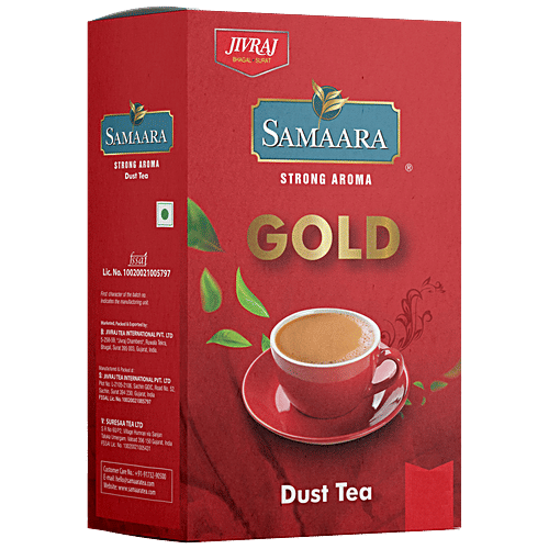 Jivraj Samaara Gold Dust Black Tea - Premium, Strong & Aromatic, Boosts Immunity, 500 g Box 