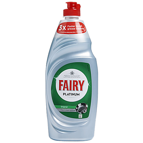 Fairy Dishwashing Platinum Quick Wash Washing Up Liquid - Original, 625 ml