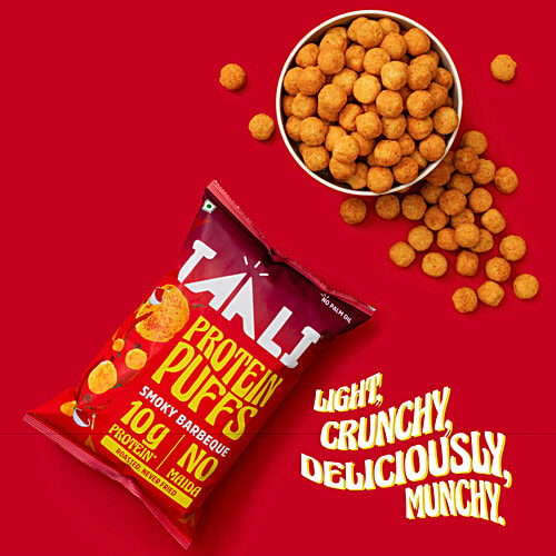 Taali Smokey BBQ Roasted Protein Puffs, 60 g  