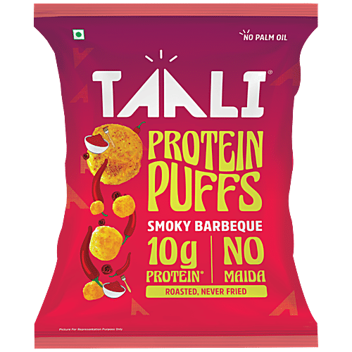 Taali Smokey BBQ Roasted Protein Puffs, 60 g  
