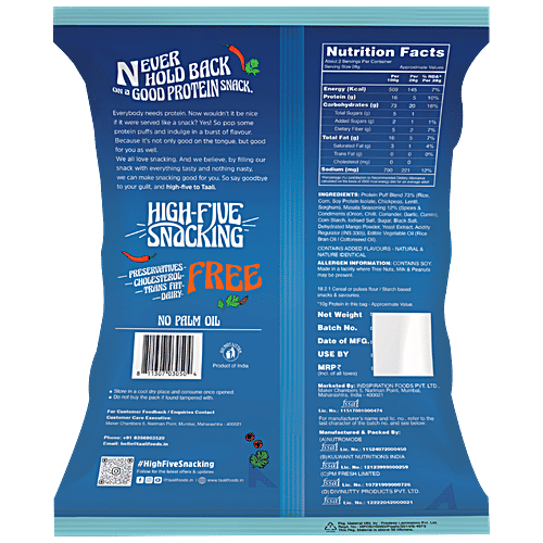 Taali Masala Mania Roasted Protein Puffs, 60 g  