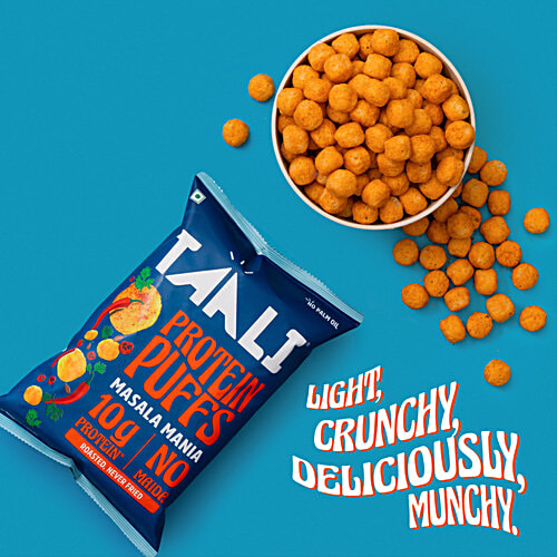 Taali Masala Mania Roasted Protein Puffs, 60 g  
