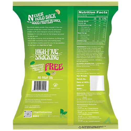 Taali Pudina Punch Roasted Protein Puffs, 60 g  