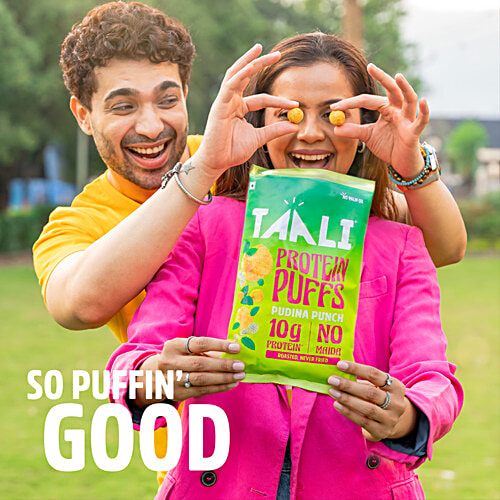 Taali Pudina Punch Roasted Protein Puffs, 60 g  