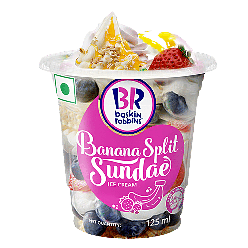 Buy Baskin Robbins Sundae Ice Cream Banana Split, Has Rich & Creamy
